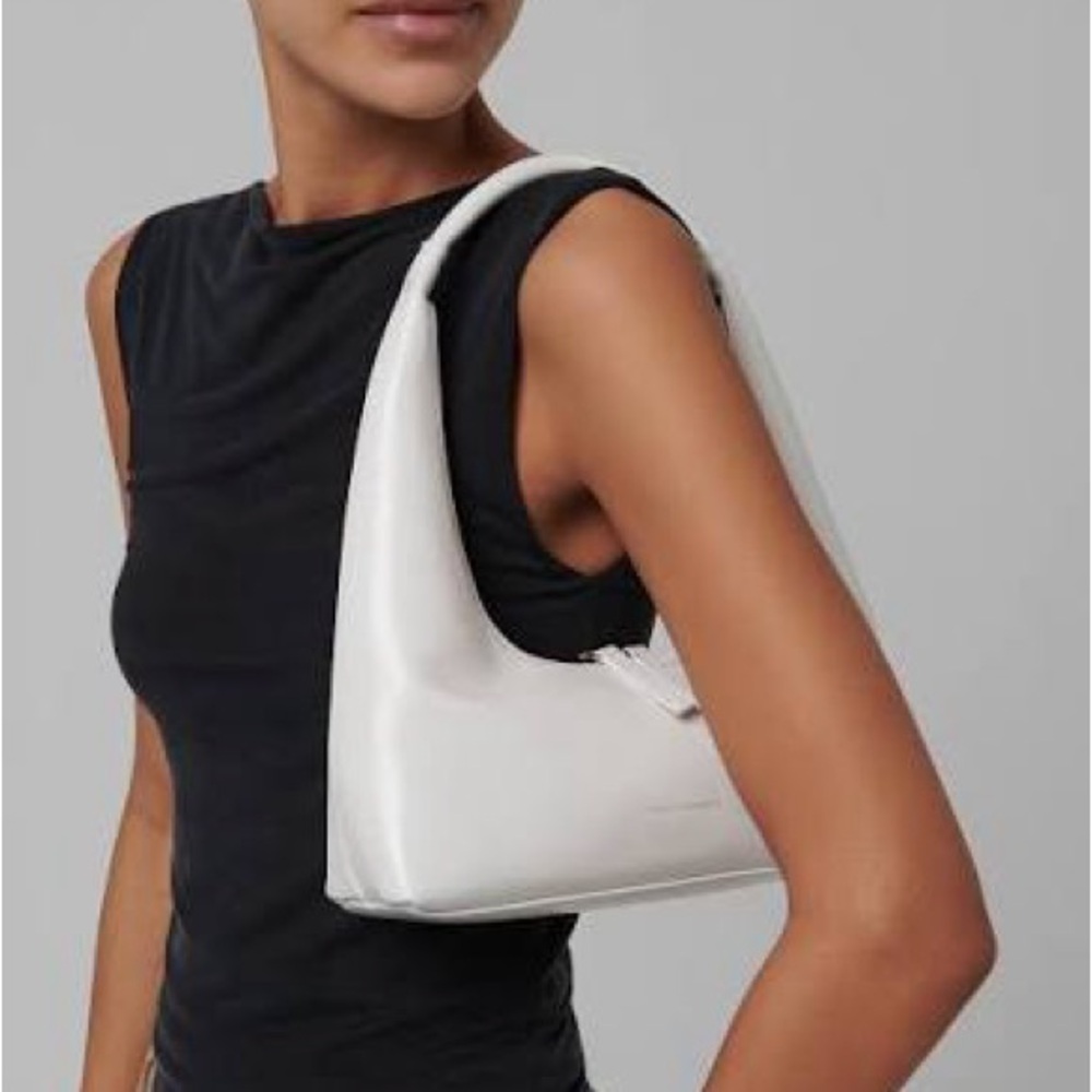 Marge Sherwood small white hobo bag
